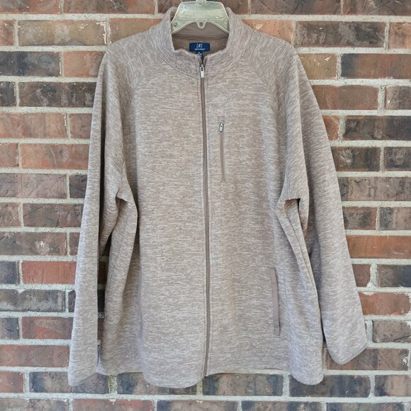 GEORGE brand MEN'S LIGHT BROWN ZIP-UP JACKET - now with DISCOUNTED SHIPPING! - Picture 1 of 6